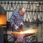 working in the forge